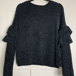 Black Chenille Sweater